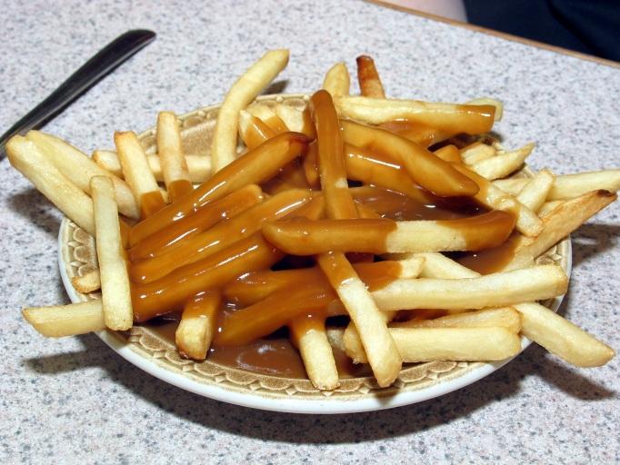 cheese fries gravy. Fries, gravy and cheddar