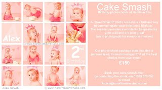 Cake smash baby portraits. Scottish professional photographers
