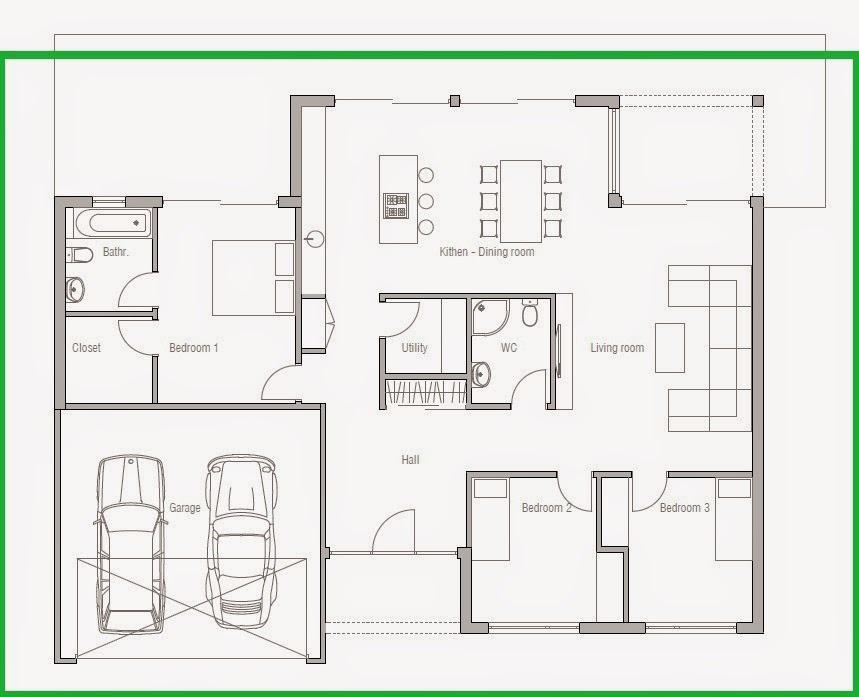  Rumah  Minimalis  Yes Denah  Rumah  Minimalis  Ala Eropa 