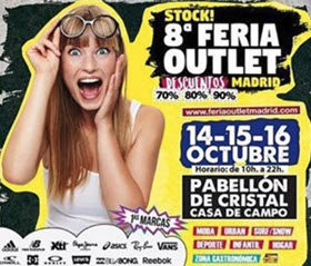 Vuelve Stock! 8ª Feria Outlet Madrid, los días 14, 15 y 16 de octubre de 2016