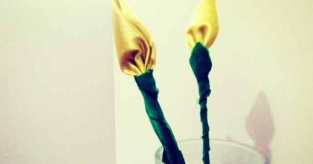  Kerajinan  Tangan BUNGA Mini Tulip dari  Kain  PERCA  