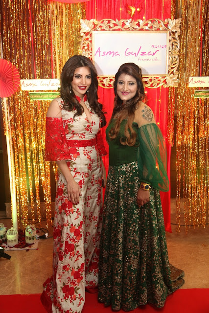 Bollywood Actor Shama Sikander with Designer Asma Gulzar