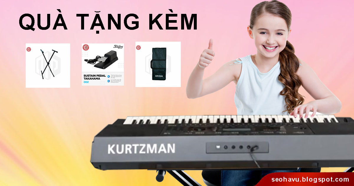 Đàn Organ Kzm Kurtzman K350 - Màu đen và máy bạc