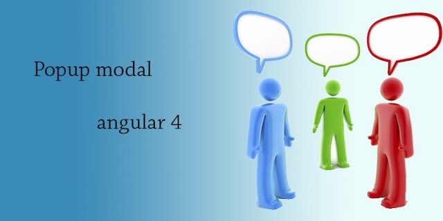 Popup in angular 4