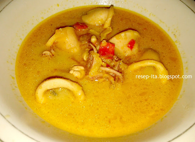 Resep Gulai Cumi Lezat