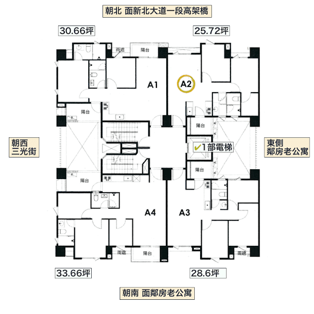 永雄青水居樓層平面圖