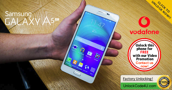 Factory Unlock Code for Samsung Galaxy A5 from Vodafone