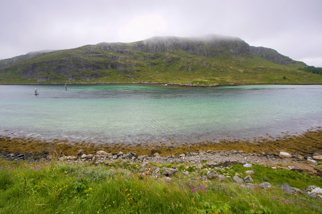 Strada verso A i Lofoten-Isole Lofoten