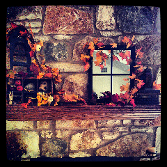 austin autumn fireplace decorations