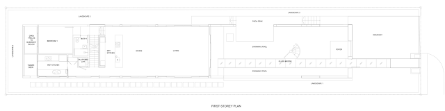 First floor plan of Jln Angin Laut dream home by Hayla Architects