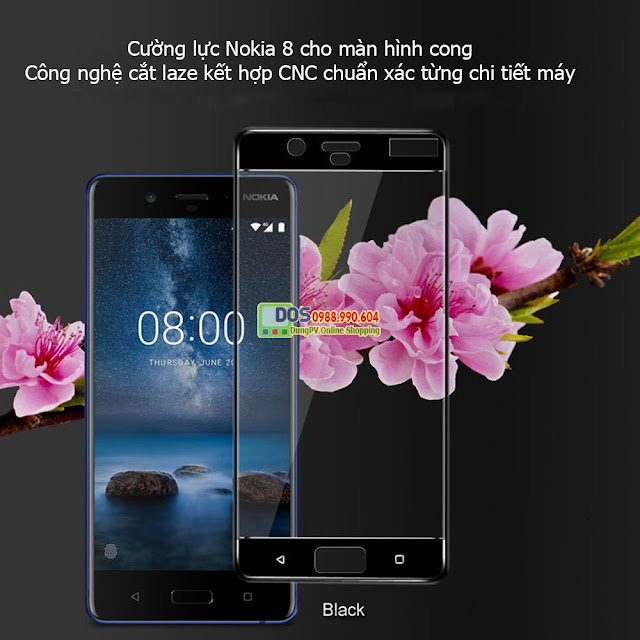 bao da điện thoại nokia 8, ốp lưng, cường lực nokia 8 