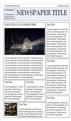 Wonderful Free Templates To Create Newspapers For Your Class Educational Technology And Mobile Learning