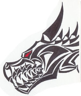 Beautiful Dragon Head Tattoo Designs 6