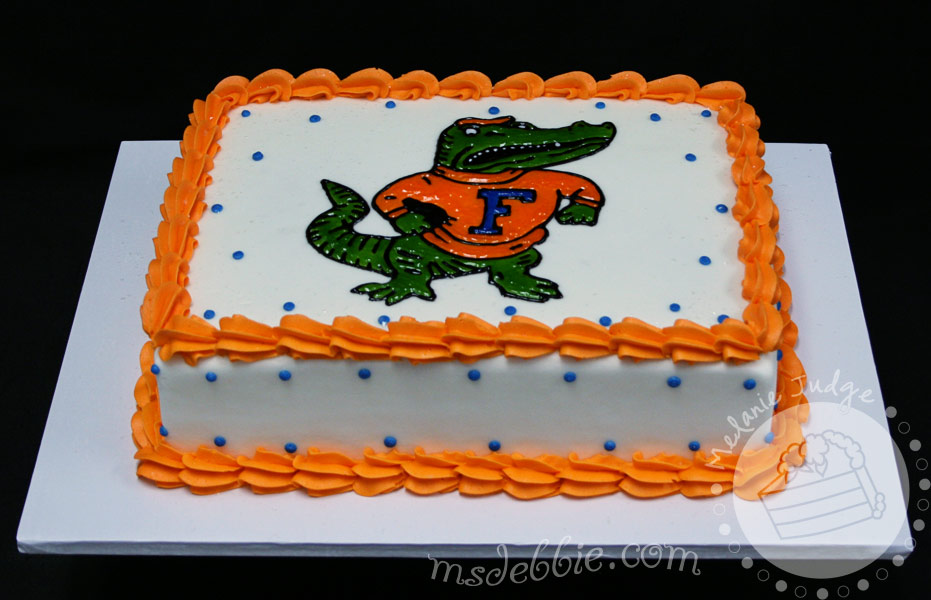 Yup orange and blue weddings Here's a groom's cake I decorated a few