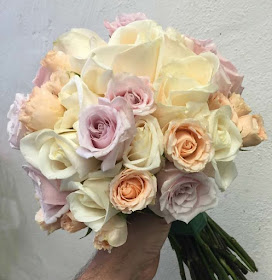 Pastel Rose Wedding Bridal Bouquet by Stein Your Florist Co.