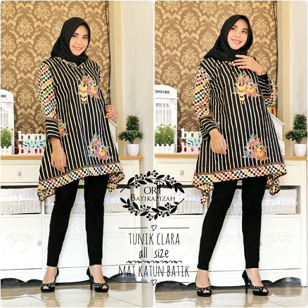 48 Model Baju Batik  Atasan  Wanita  Terbaru  2022 Model Baju Muslim Terbaru  2022