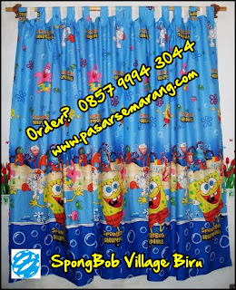 Jual Hordeng SpongBob Desain Kamar Spongbob