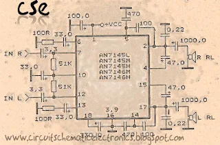 AN7145L Stereo Audio Power Amplifier