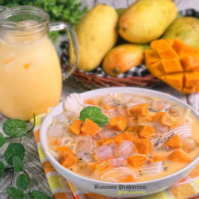 Resep minuman dingin Es mangga kelapa muda segar