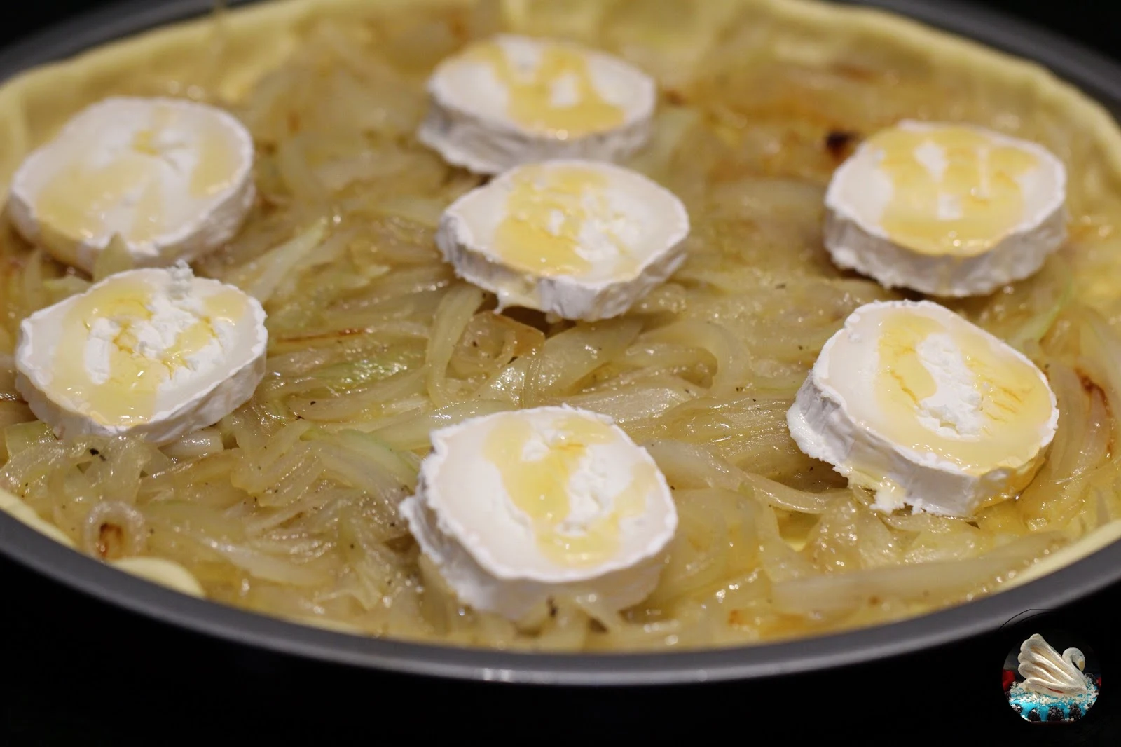 Tarte à l’oignon caramélisé et au chèvre