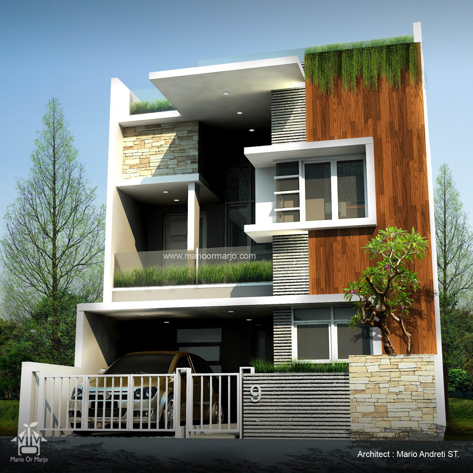 Desain Rumah  Minimalis Semi Basement  Kumpulan Desain Rumah 