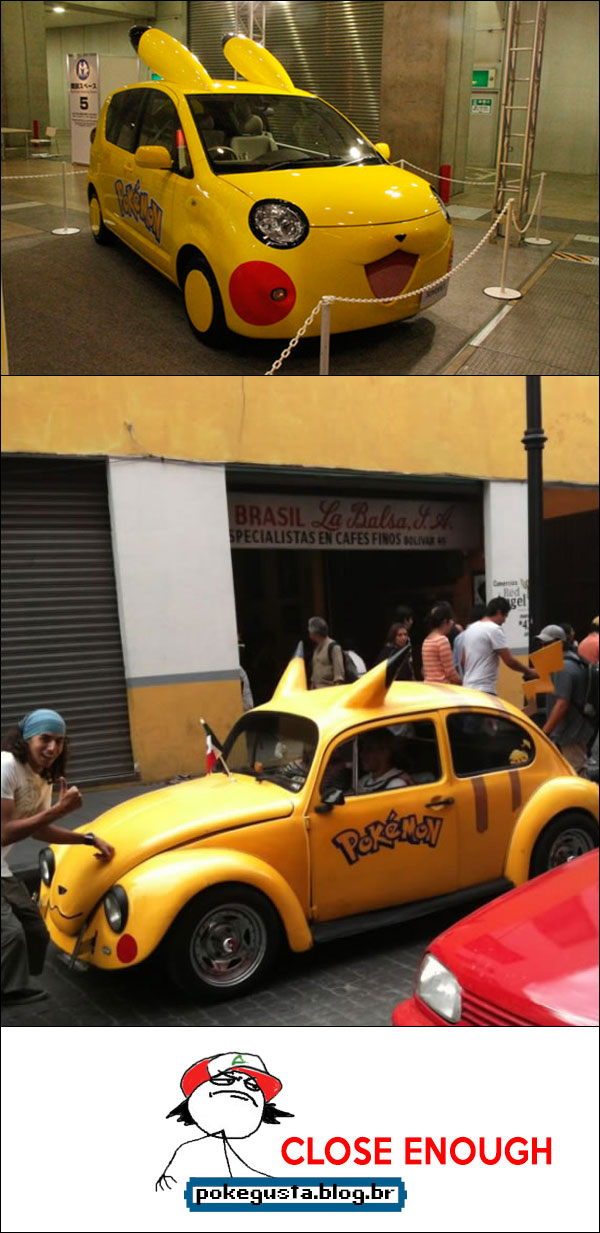 carros pikachu