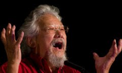 David Suzuki, líder contra os políticos que no aderem ao alarmismo climático: