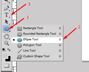 Ellipse Tool di Photoshop