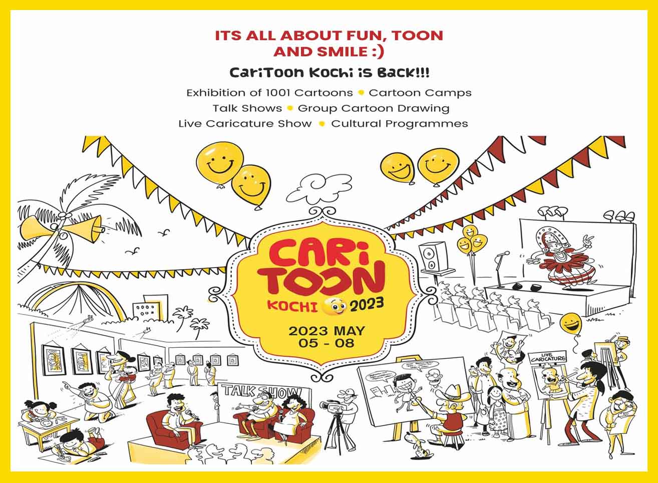 Selected Cartoonists of the International Cartoon Exhibition, Kochi 2023