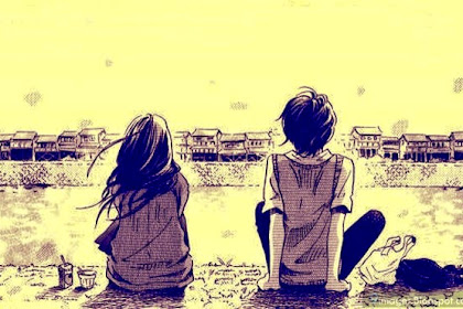 Alone Anime Sad Couple Wallpaper