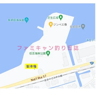 ワンピース像ジンベエ像設置場所駐車場地図