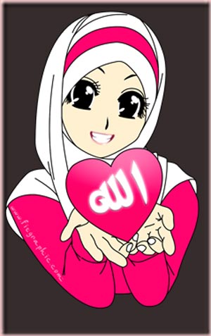 Kumpulan Gambar Animasi Wanita Muslimah Terbaru 