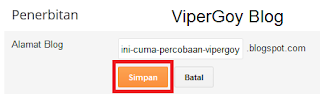 Cara Mengganti Alamat URL Blog Dengan Mudah ViperGoy