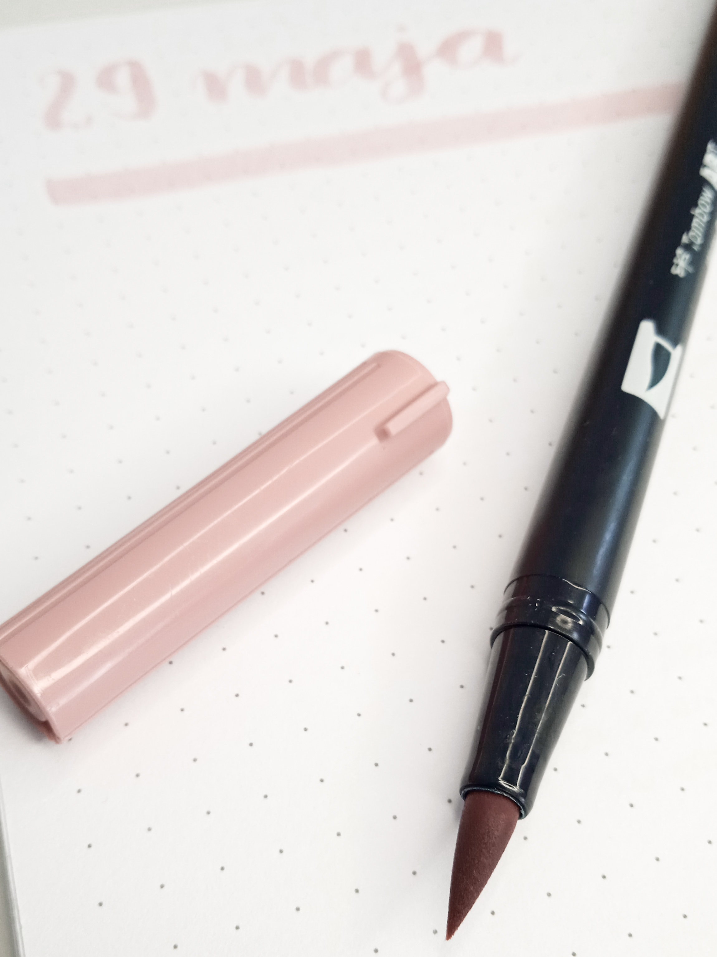 brush pen tombow 772 dusty rose