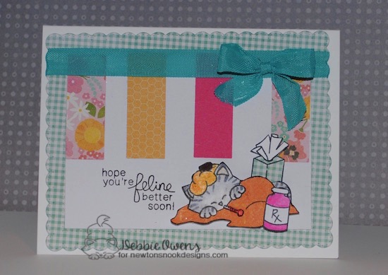 Get Well Card by Debbie Owens featuring Newton's Nook Designs Newton's Sick Day #newtonsnook