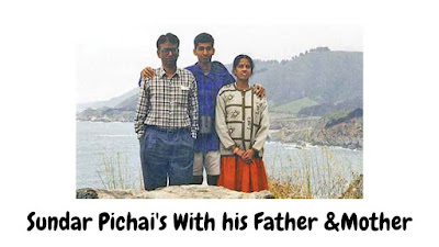 Sundar Pichai's with his family