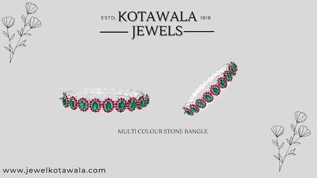 multi color stone bangle