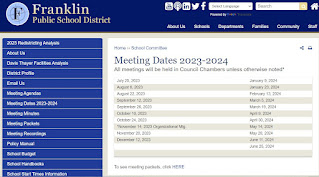 Yes, there is NO school Committee meeting on Tuesday, June 27, 2023