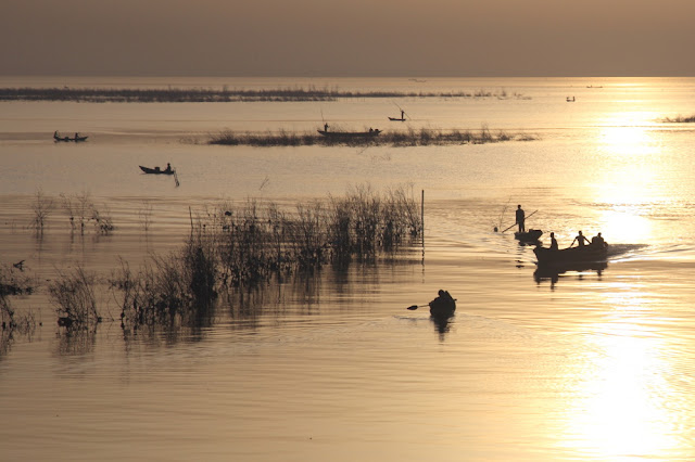 early morning fishing