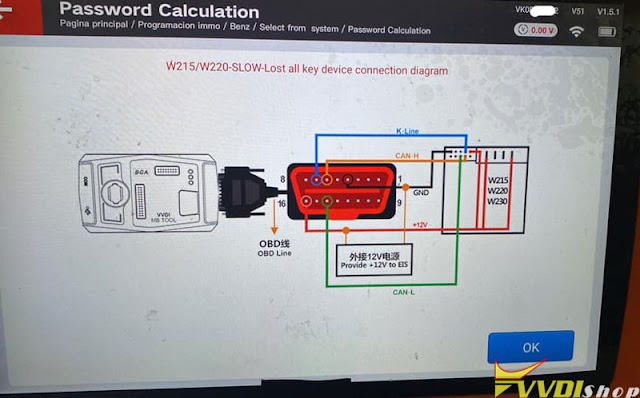 VVDI MB Program Benz W215 1D69J Key  2