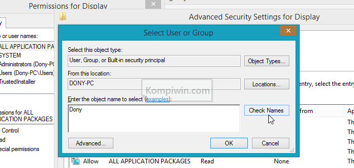  dalam hal ini yaitu mengubah izin dengan mengatur suatu  Cara Take Ownership Registry Key di Windows 8.1