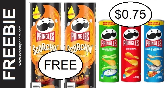 FREE Pringles Potato Crisps CVS Deals