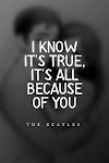 The Beatles - Now And Then: I know it's true, it's all because of you | Song Quotes