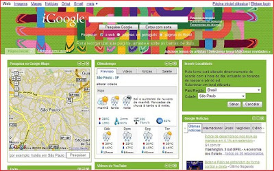 Tema das Havaianas no iGoogle