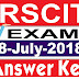 RSCIT Answer Key 8 July 2018