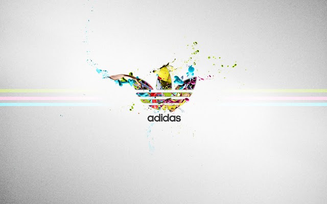 Adidas Logo Colorful Paint Splash HD Wallpaper