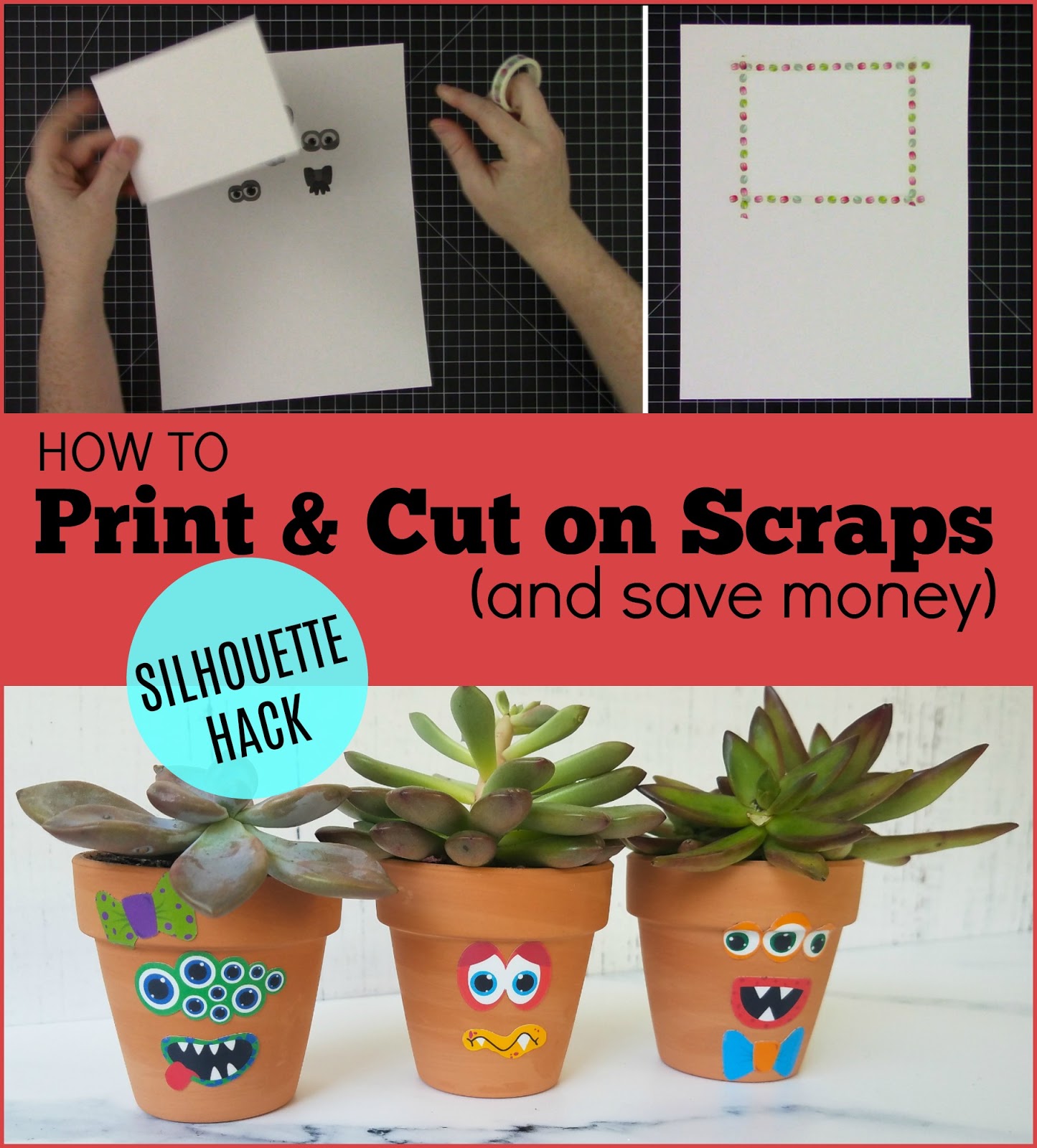 how to print and cut on scraps of printable vinyl and save money silhouette school