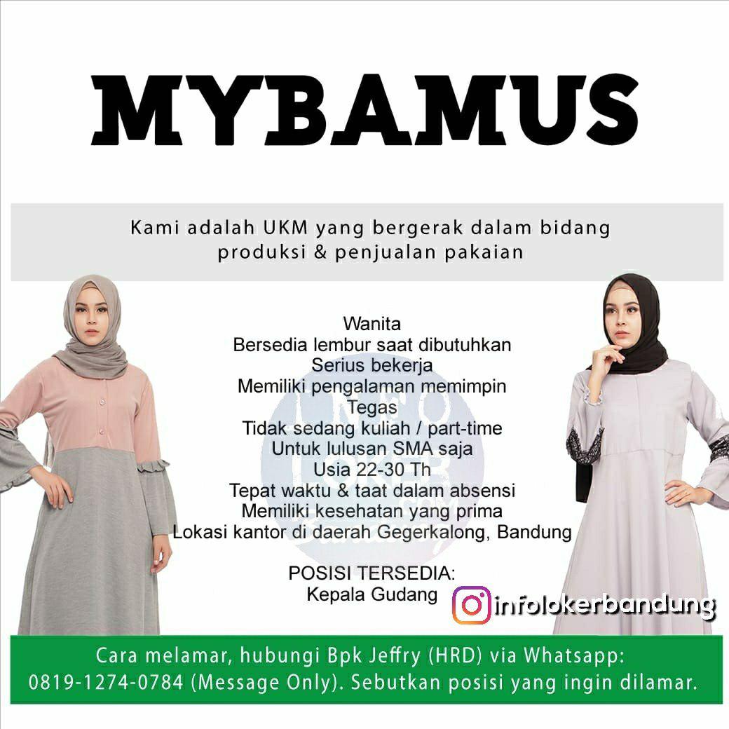 Lowongan Kerja Mybamus Bandung September 2018
