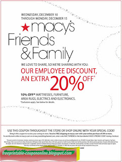 Free Printable Macy's Coupons