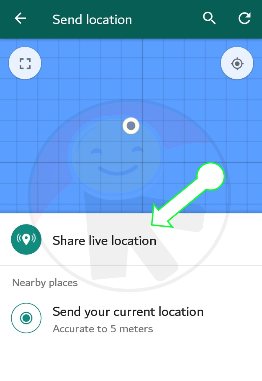 Share WhatsApp Live Location - TrickPk